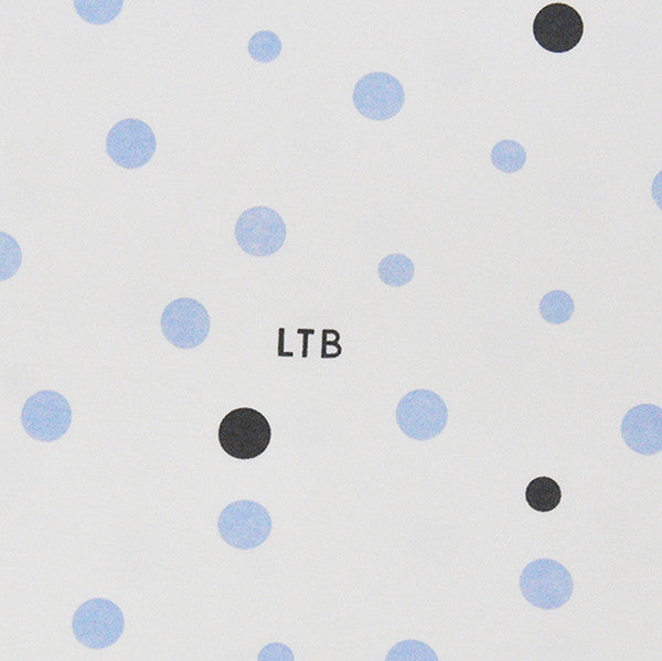 Rectangle Cot Fitted Sheet (Woven Cotton): Pale Blue & Grey Spots