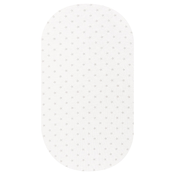 Little Turtle Baby, Oval Cot Fitted Sheet, 100% Jersey Cotton, Generously sized, Size: 125cm x 70cm x 25cm, Soft on babies` delicate skin, high quality material