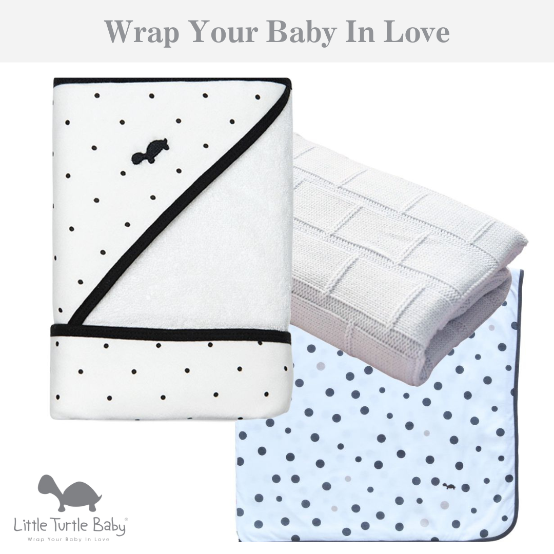 Baby Bundle #4 - Blanket, Hooded Towel & Wrap