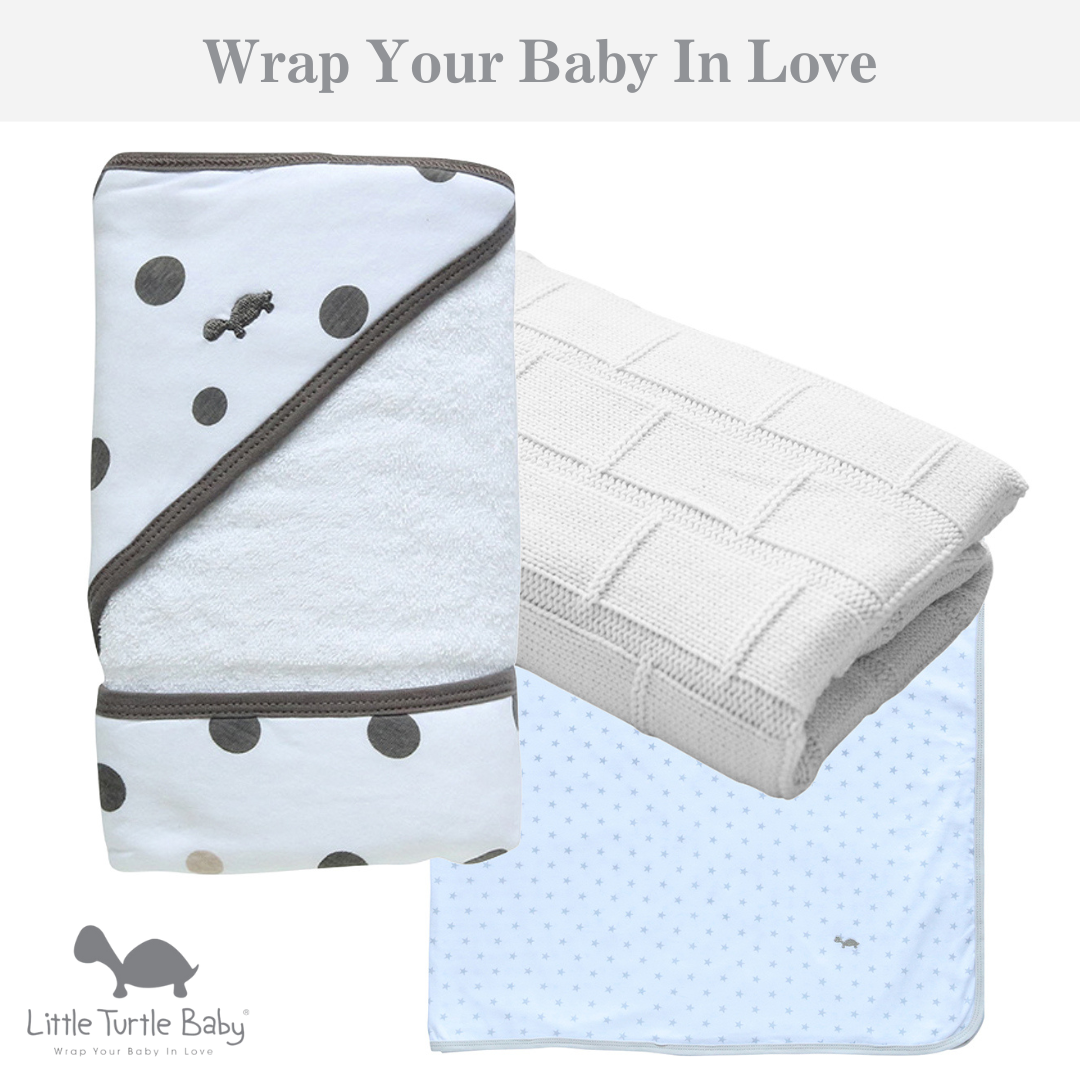 Baby Bundle #1 - Blanket, Hooded Towel & Wrap