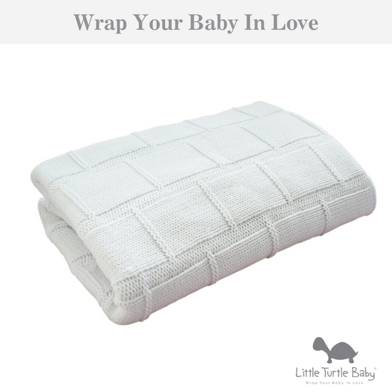 Organic Cotton Baby Blanket - White