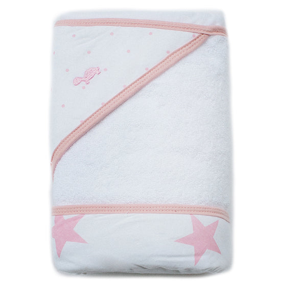 Load image into Gallery viewer, Little Turtle Baby, Hooded Towel, Soft on babies` skin, 100% Cotton Terry towelling and Cotton Jersey Towelling lined hood for extra comfort and absorbency, Traditional square style; size – 80cm x 80cm
